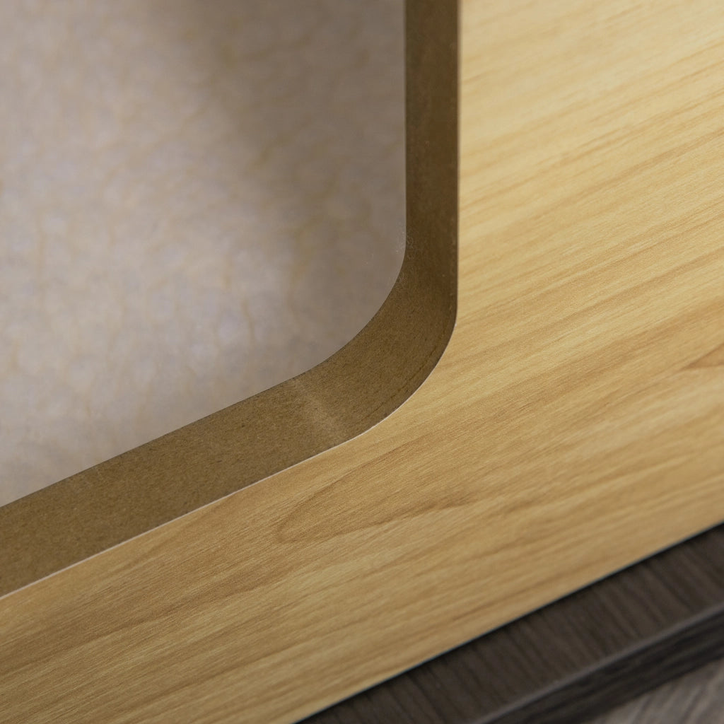 Cuccia per cani in mdf con cuscino sfoderabile e lavabile per interni marrone 60 × 40 × 59,2 cm