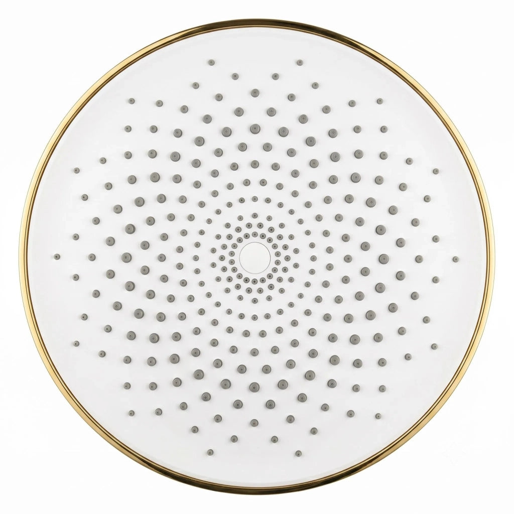 Soffione Doccia Rotondo Rea Js-021 Gold Brush