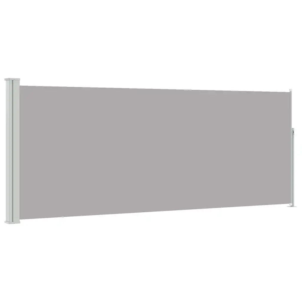 Tenda da Sole Laterale Retrattile 117x314 cm Grigia 45363