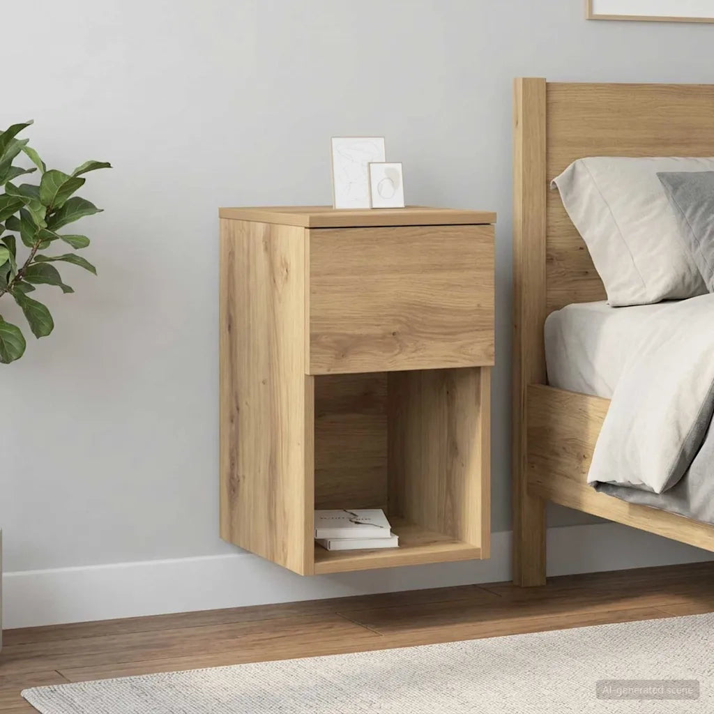 Armadietto per letto Rovere Artigianale 29 x 31,5 x 49 cm