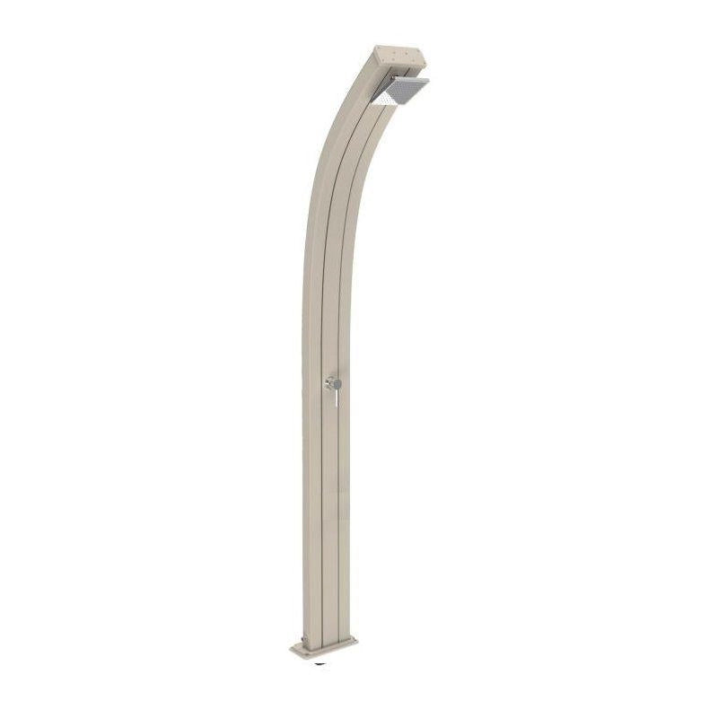 Doccia Tradizionale Spring In Alluminio Con Miscelatore E Lavapiedi Colore Sabbia  Cv-A105/9001