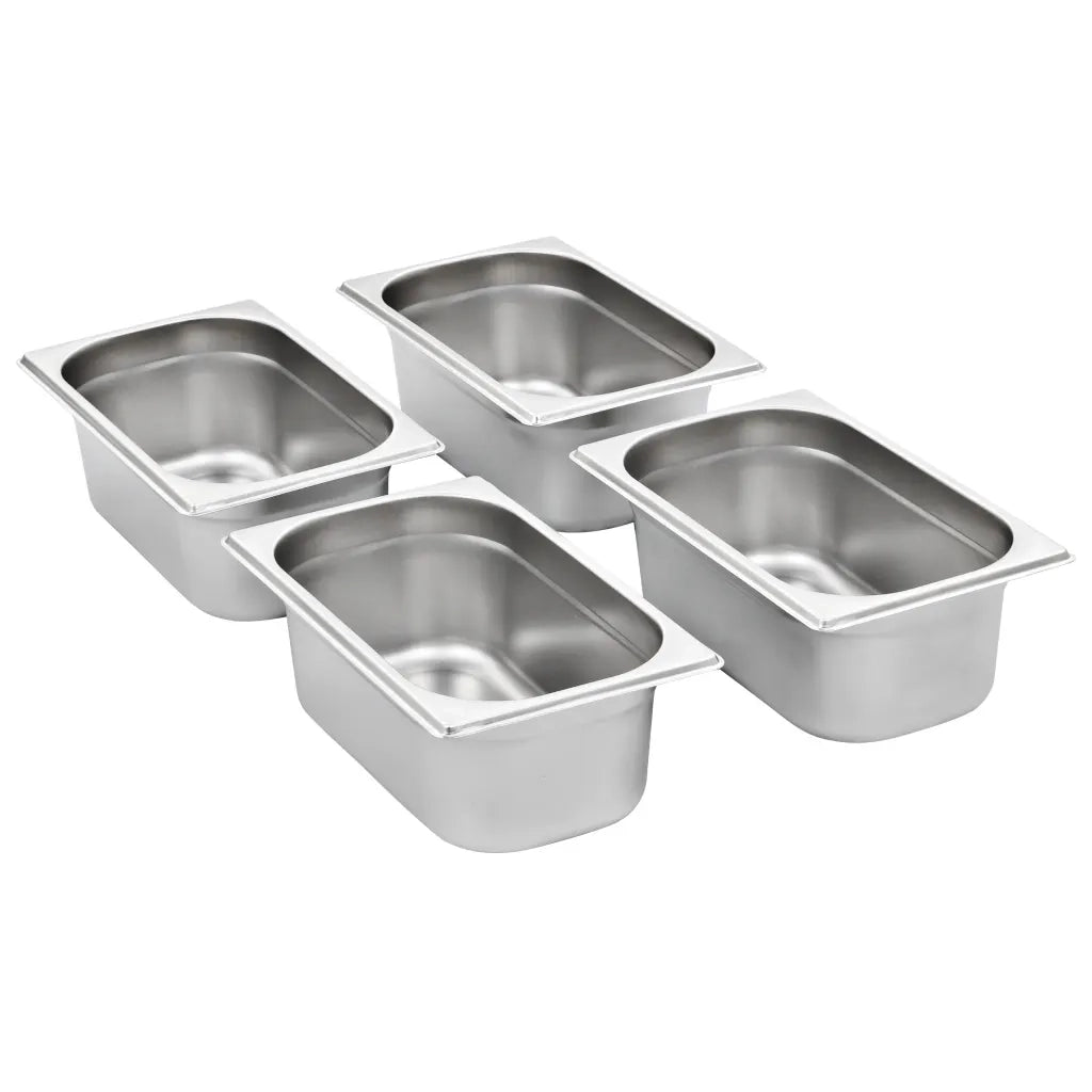 Contenitori Gastronorm 8 pz GN 1/4 100 mm in Acciaio Inox CFW7776129