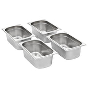 Contenitori Gastronorm 8 pz GN 1/4 100 mm in Acciaio Inox CFW7776129
