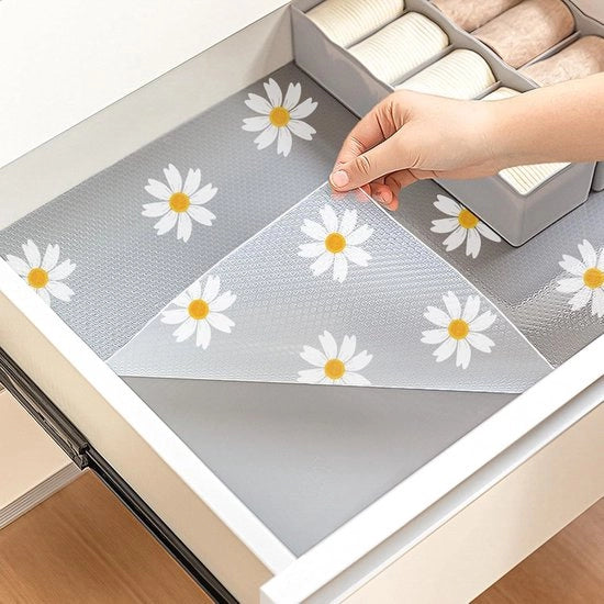 Pannellini antiscivolo per cucina - Matto antiscivolo con disegno - 30 x 500 cm - Matto per cucina personalizzato - Coperture per frigorifero EVA - Matto per cassetto - Cassetti - Cassetto - Cucina.