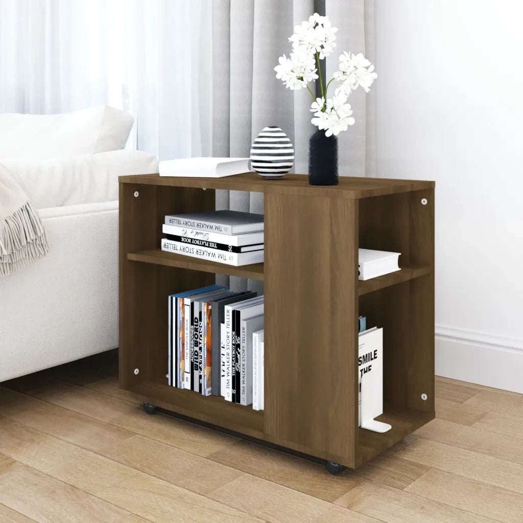 Tavolino da Salotto Rovere Marrone 70x35x55cm Legno Multistrato 815107