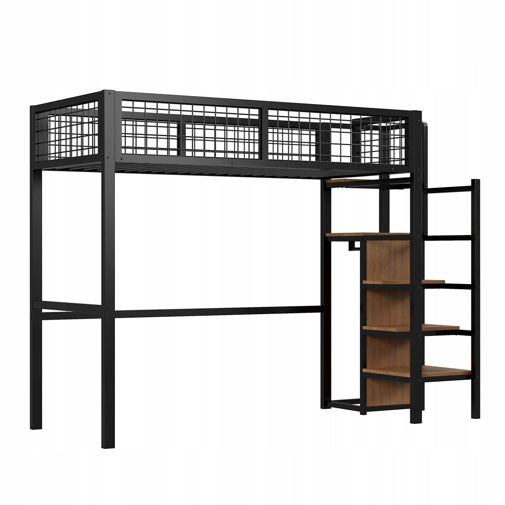 Letto a castello in metallo 90x200 cm - Xylo - Colore nero