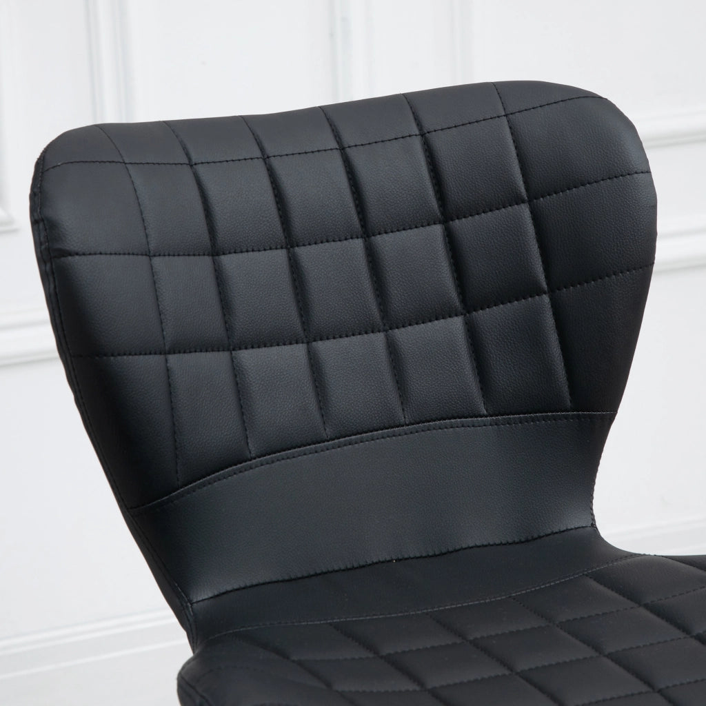 SGABELLO DA BAR girevole regolabile in altezza Set da 2 Nero 57x58x87-107 cm