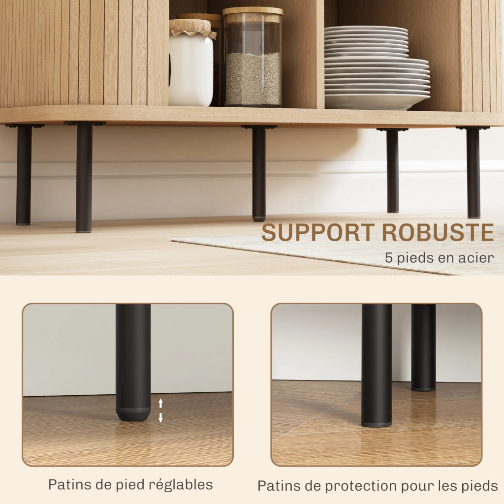 Armadio con ante scorrevoli ¨C zephmum ¨C rovere, 80x40x180 cm