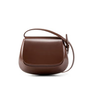 Borsa tote da donna in vera pelle marrone