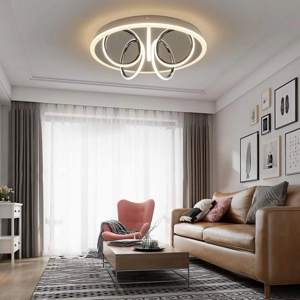 ZMH Lampada da soffitto plafoniera LED bianco caldo 3000K ferro acrilico