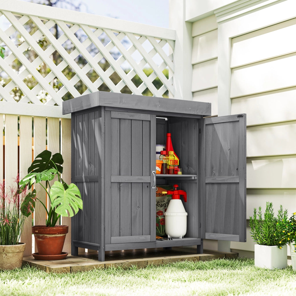Armadio da Giardino in Legno Massello ¨C zephmum ¨C 74x43x88 cm