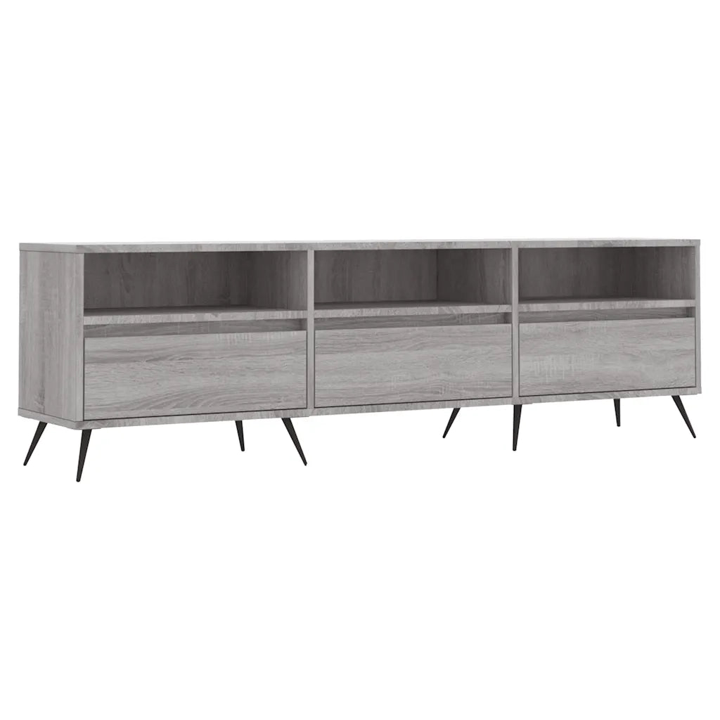 Mobile Porta TV Grigio Sonoma 150x30x44,5 cm Legno Multistrato 831258