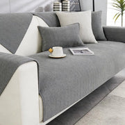 Tappeto anti-scioglienza per soggiorno, 90 x 160 cm, chenille, tappeto anti-scioglienza, tappeto moderno, antiscivolo, tappeto per soggiorno, protezione per cani e animali domestici, copertura (grigio)