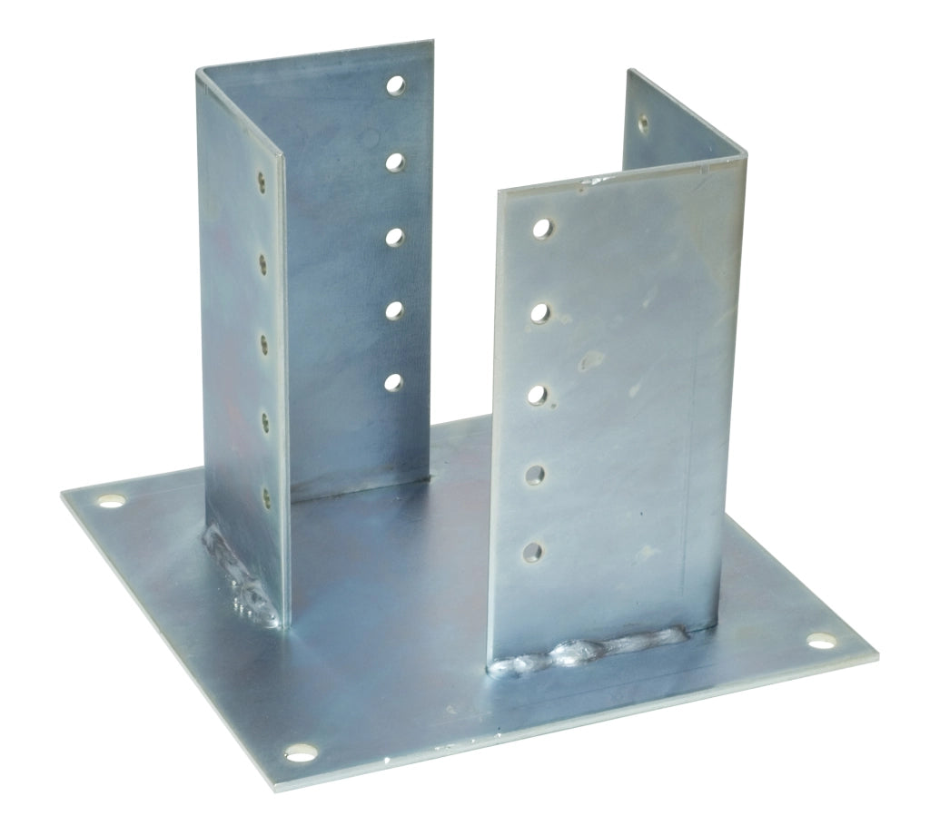 SUPPORTO PER TRAVI IN LEGNO mm.200x200 piano mm. 270x230 2.00 pz