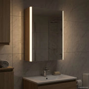 Mobiletto per specchio da bagno Rovere Sonoma 33 x 11,5 x 50 cm