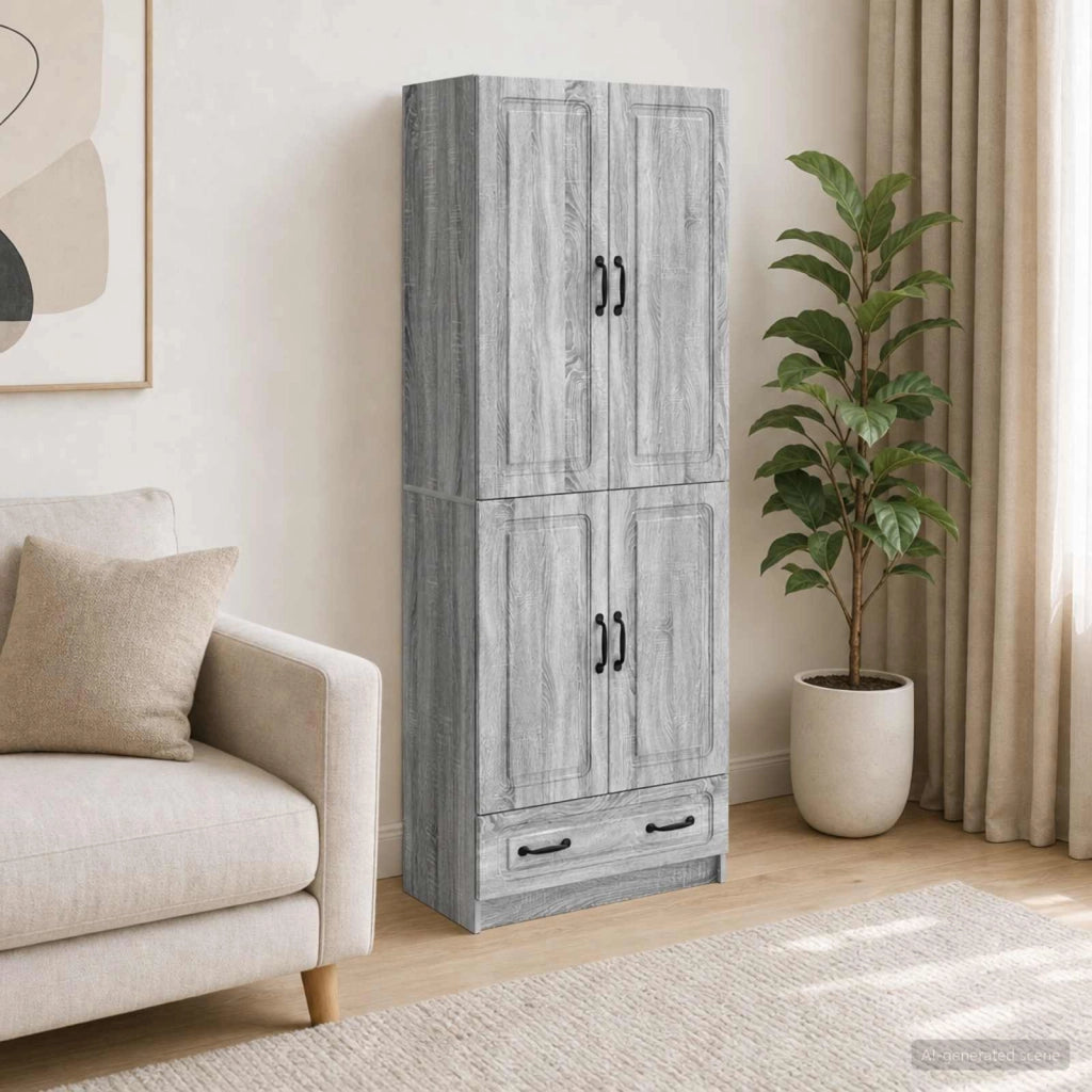 Set di armadi 2 pz Sonoma grigio Legno ingegnerizzato 3416940