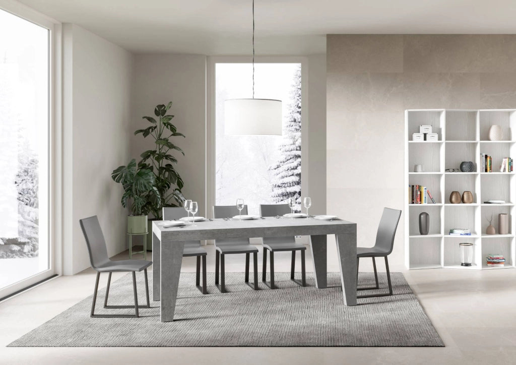 Tavolo allungabile 90x160/264 cm Naxor Cemento