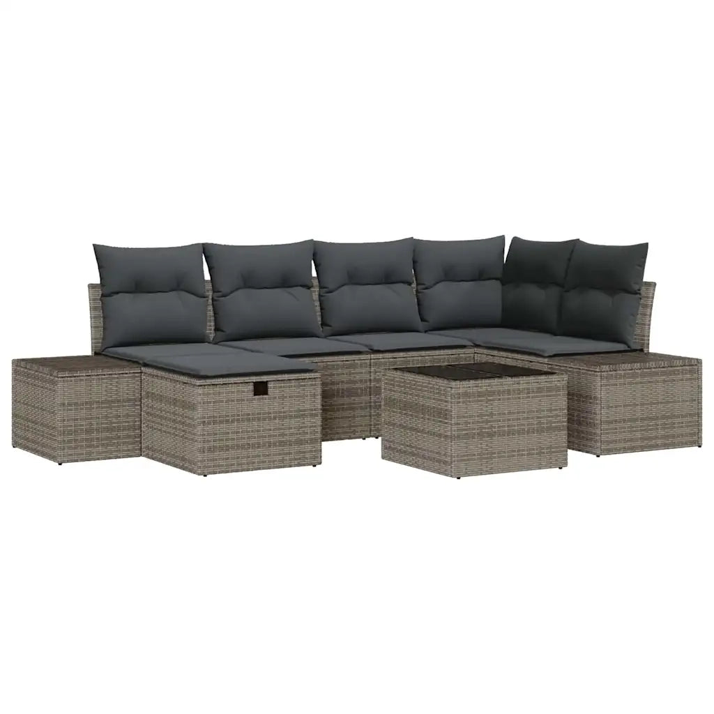 Set di divani con cuscino 7 pcs polyrattan