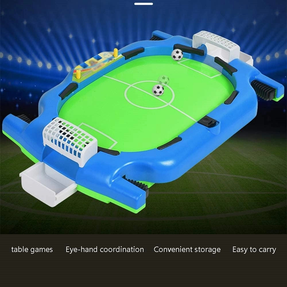 Trade Shop - Mini Campo Da Calcio Balilla Da Tavolo Palline Gioco Interattivo Bambini Regali -