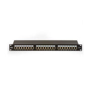Patch panel 19 link schermato 24 porte rj45 per reti categoria 6 - 1 unita nero - lkp624s