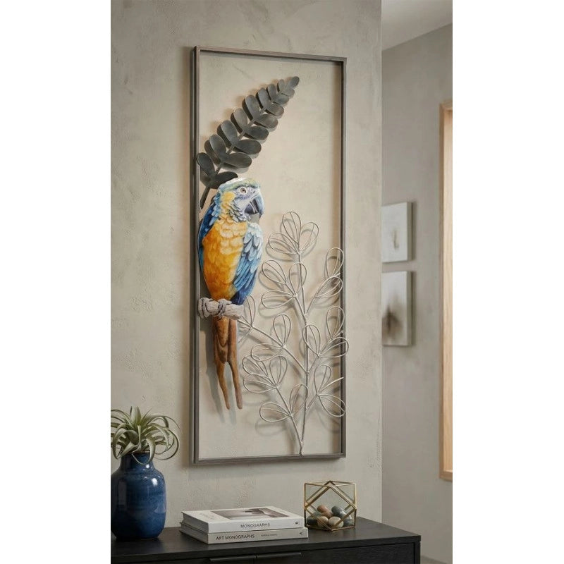 Pannello In Ferro Parrot cm 28,6x2,5x74,3