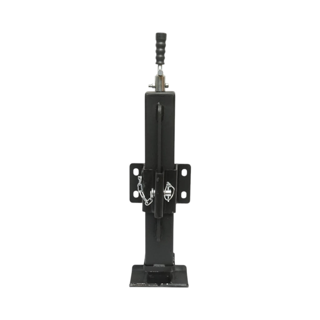 Piede di supporto per rimorchio regolabile con manovella, 58 cm, fissaggio laterale, carico massimo 4000 kg