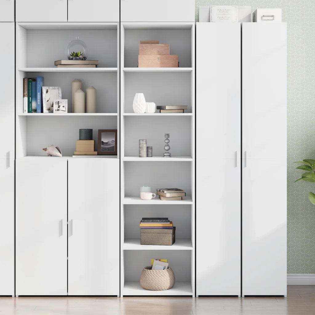 Credenza Bianca 50x41x185 cm in Legno Multistrato 3281680