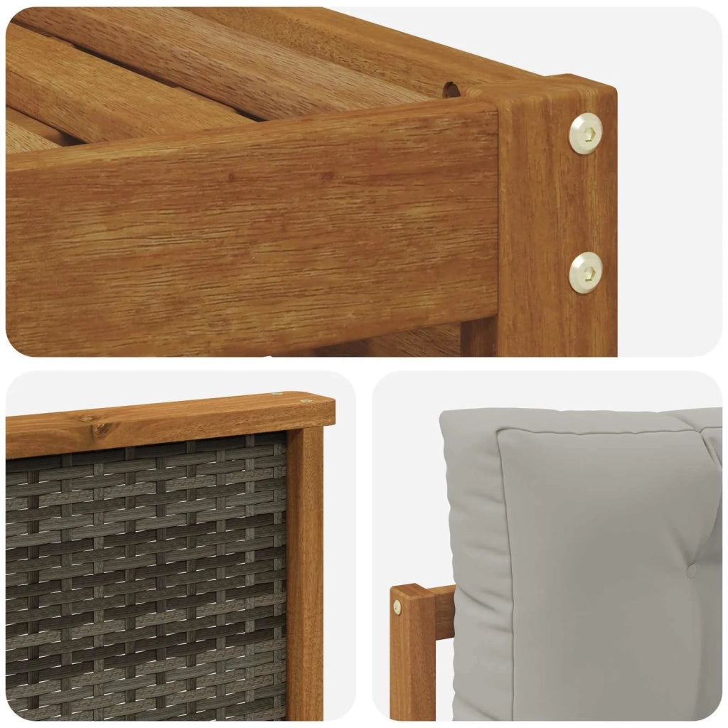 Set di divani da esterno 9 pz 3383529