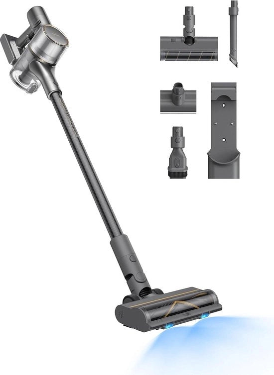 Aspiratore senza fili 190AW potente aspirazione 90min tempo di utilizzo Builtin detección de polvo Pannello LED illuminazione LED Disegno anti-arrugginamento Ideale per pulire casa Tappeti