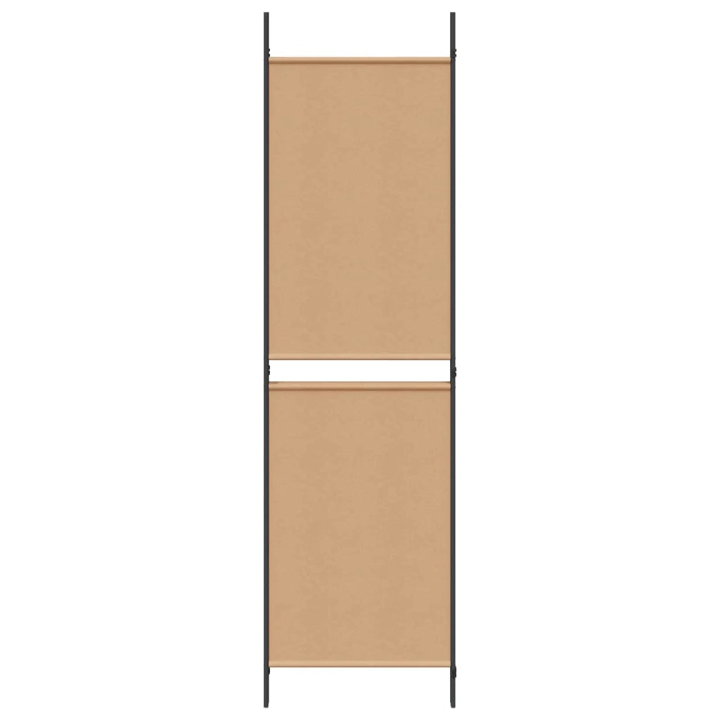 Paravento a 3 pannelli Beige 150 x 180 cm Tessuto