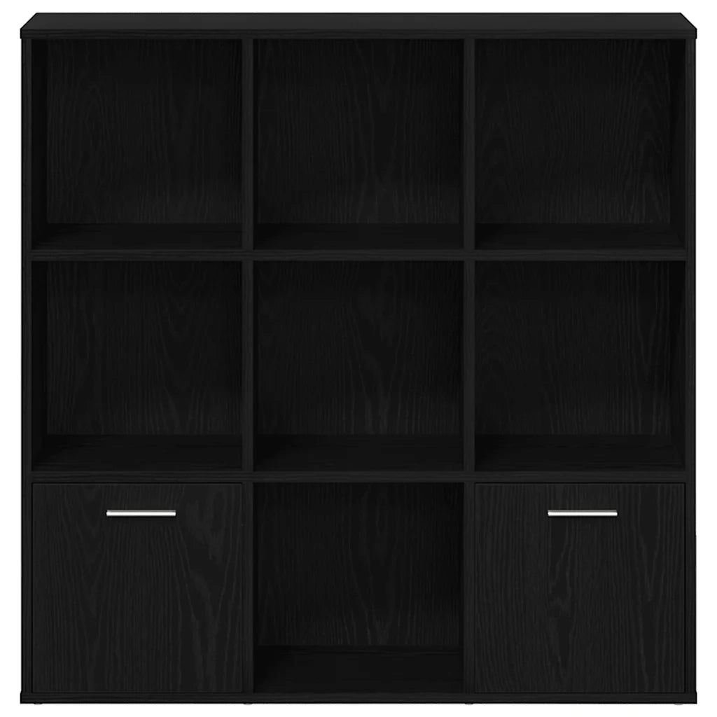 vidaXL Libreria Rovere Nero 98x29x97,5 cm Legno Multistrato