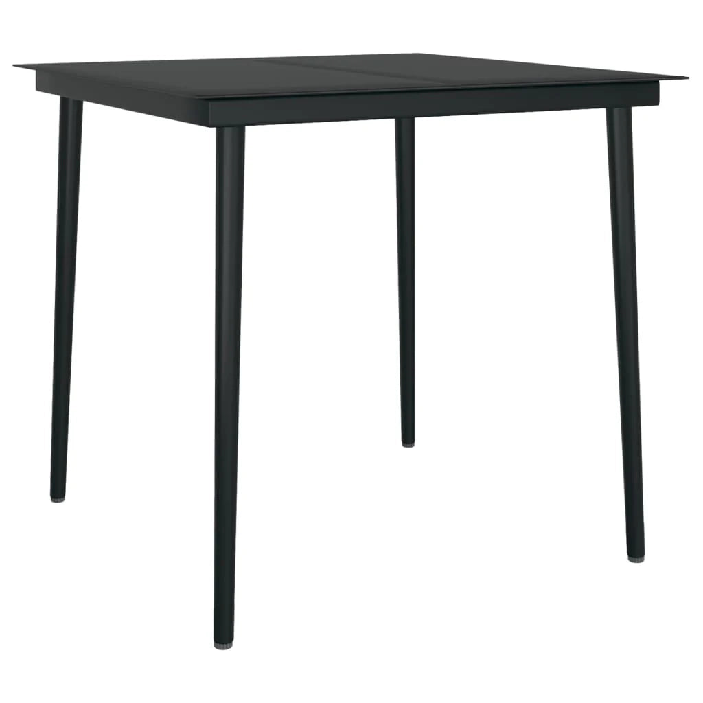 Set da pranzo da giardino 3 pezzi con cuscini resina intrecciata e vetro 02_0014846