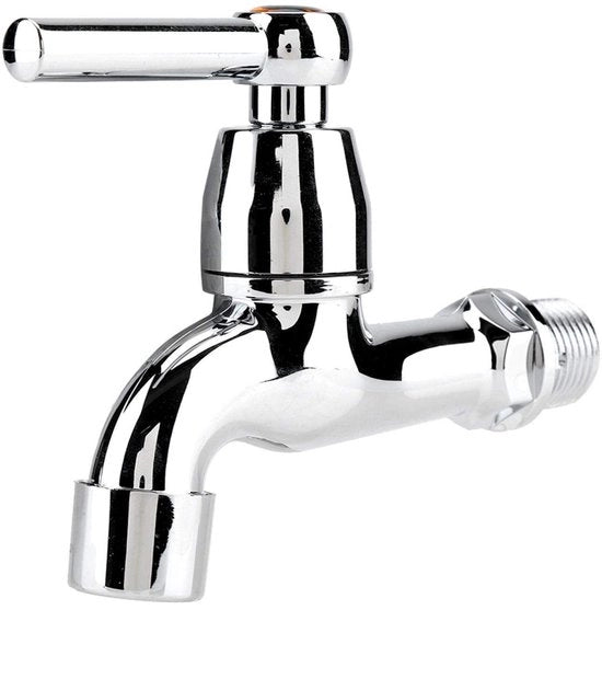 Wandkranio con acqua fredda di alta qualità - Montaggio a parete - Cucina/Bagno - Maniglia singola - Materiale ecologico in plastica - Finestra in acciaio inox - Kranio