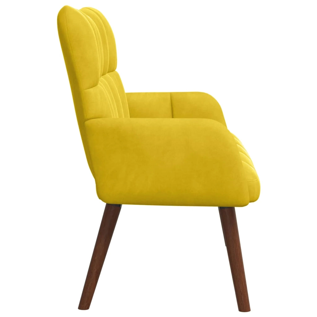 Sofa a Due Posti Giallo 115 x 61 x 87 cm Velluto