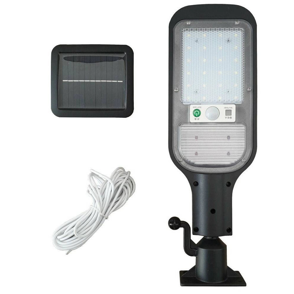 Trade Shop - Faro Lampione Stradale Pannello Solare Sensore Di Movimento 24 Led 120w Jx-516 -