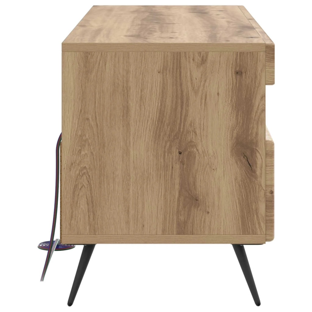 Mobile TV LED Rovere Artigianale Legno ingegnerizzato 897654