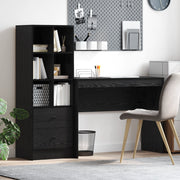 Scrivania con stoccaggio Quercia nera Legno ingegnerizzato