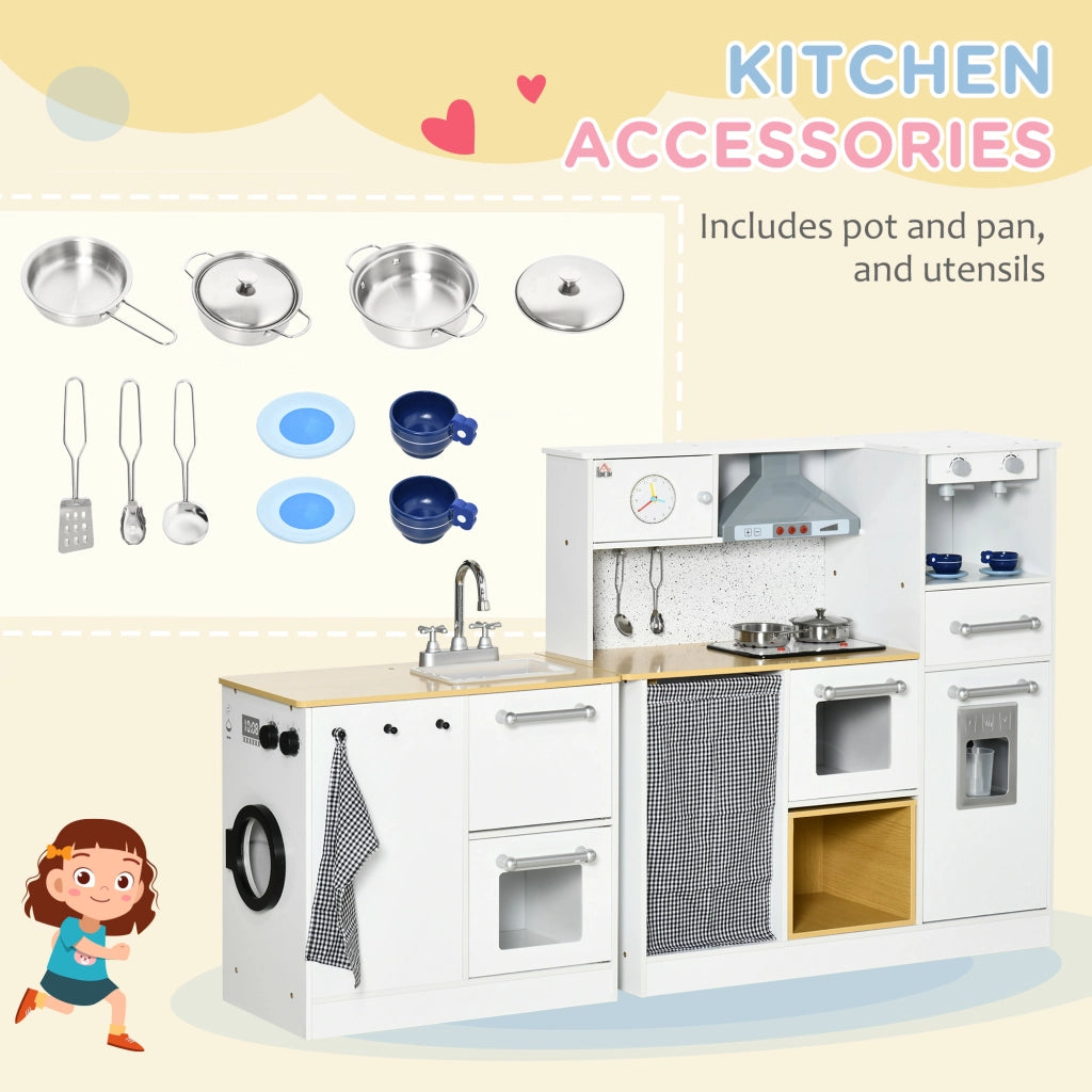 Cucina Giocattolo Set 2 Pezzi ¨C Xylo ¨C con Utensili, Luci e Suoni, MDF e PP, 3-6 Anni