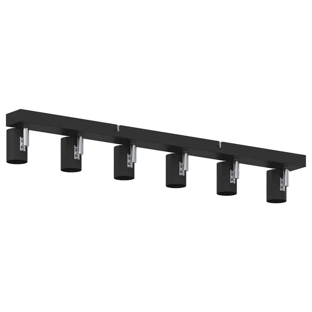 Faretto da soffitto moderno orientabile per interni 73 x 6,5 x 11,5 cm metallo nero 02_0058297