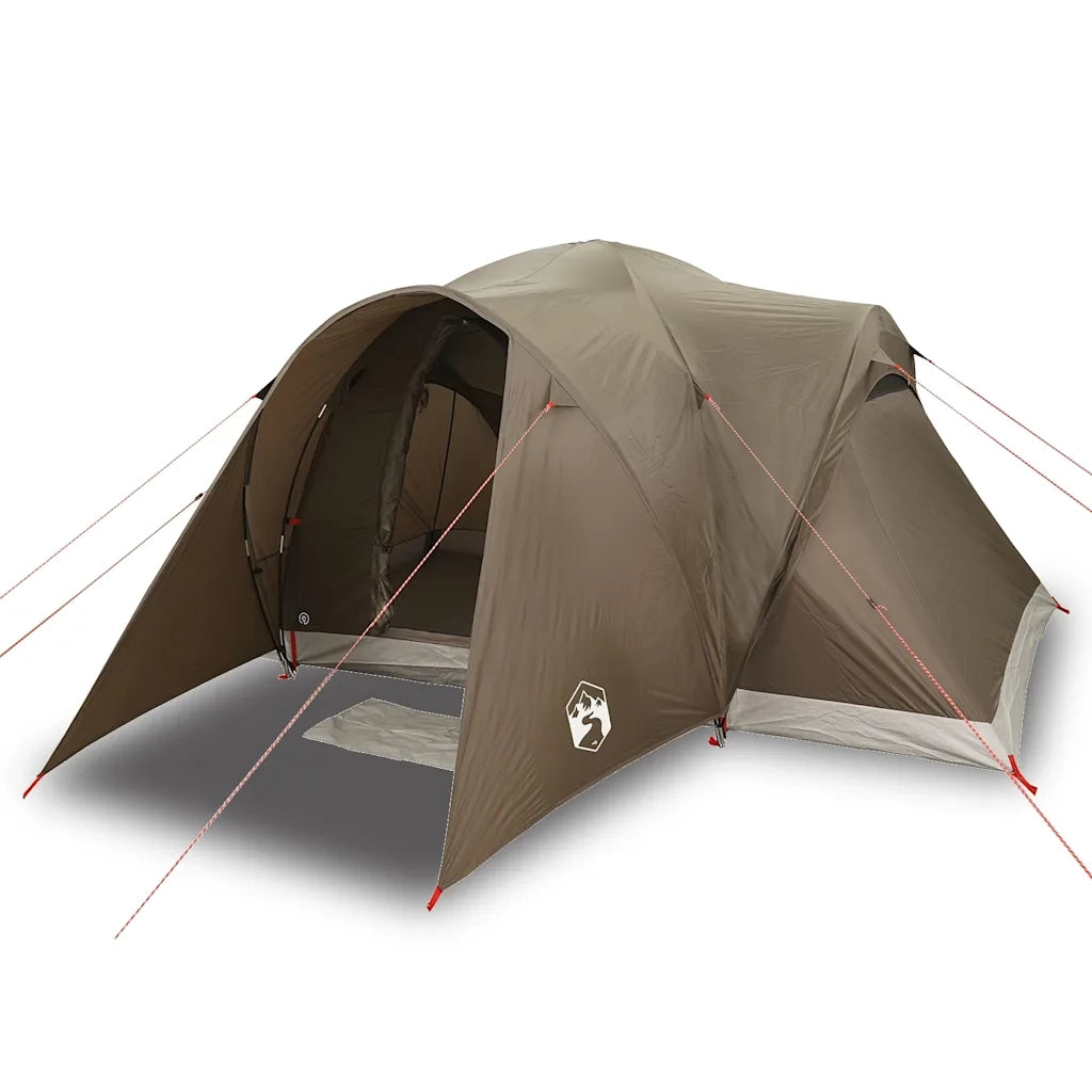 Tenda da Campeggio a Cupola per 6 Persone Marrone Impermeabile 4009465