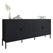 Madia Viale, Credenza Cassetti, 203x49x83h cm Nero