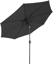 Ombrellone da balcone, 300 cm, pieghevole a 30°, con manovella, in alluminio, ombrellone da giardino, balcone, protezione UV, protezione solare, terrazza, giardino, spiaggia
