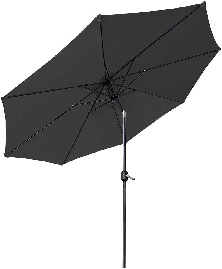 Ombrellone da balcone, 300 cm, pieghevole a 30°, con manovella, in alluminio, ombrellone da giardino, balcone, protezione UV, protezione solare, terrazza, giardino, spiaggia
