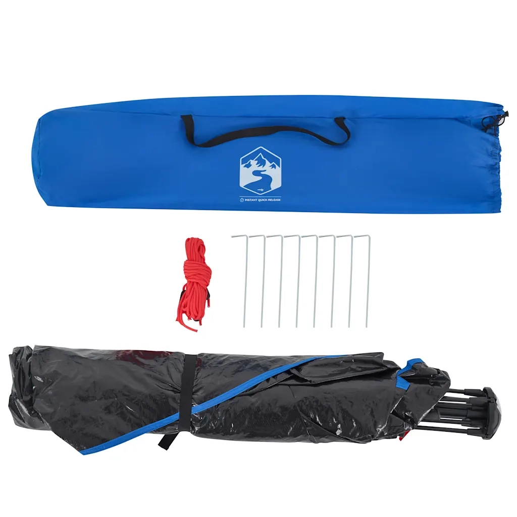 Tenda da Spiaggia 2Persone Azzurro Rilascio Rapido Impermeabile 4005299