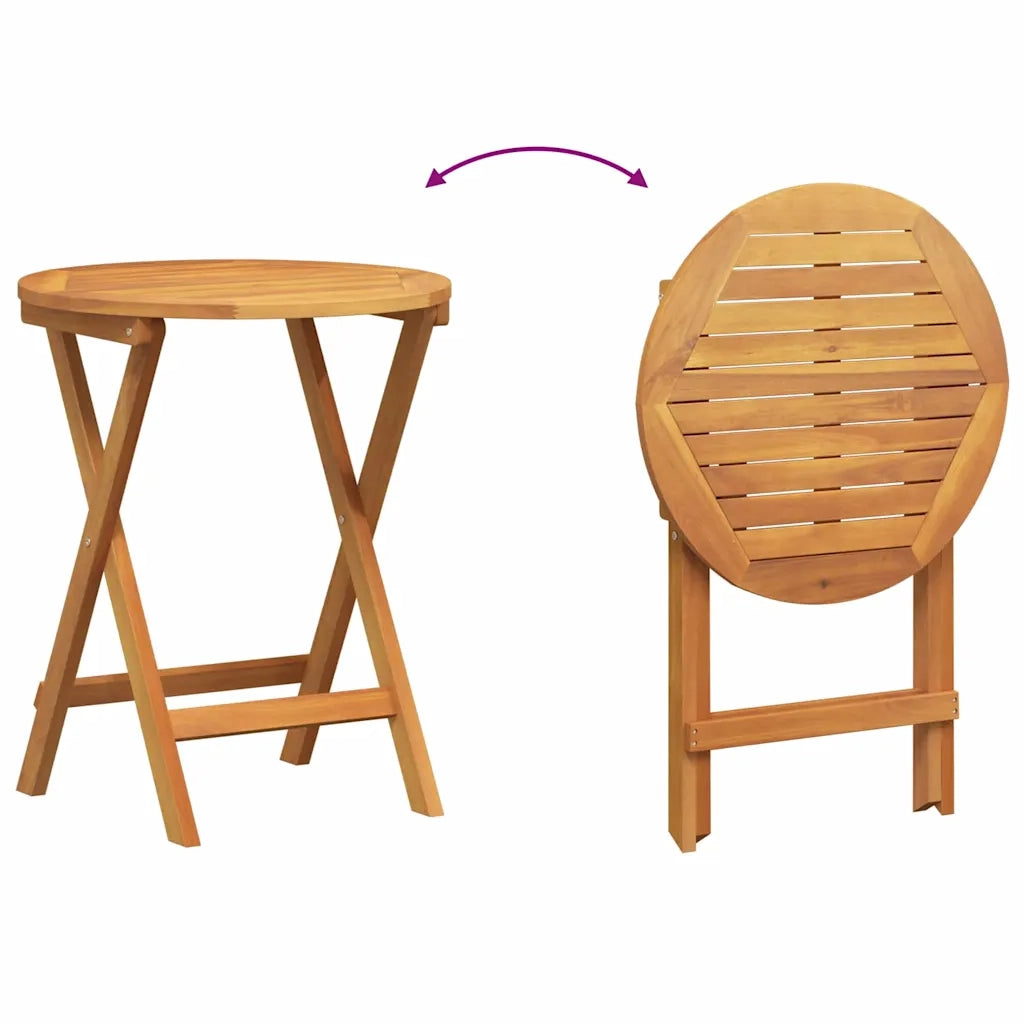 Set da Pranzo per Giardino con cuscino 3 pz | Set Salotto da Giardino Olio Naturale