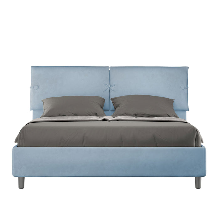 Letto Matrimoniale 160x200 cm con Rete Sleeper Azzurro