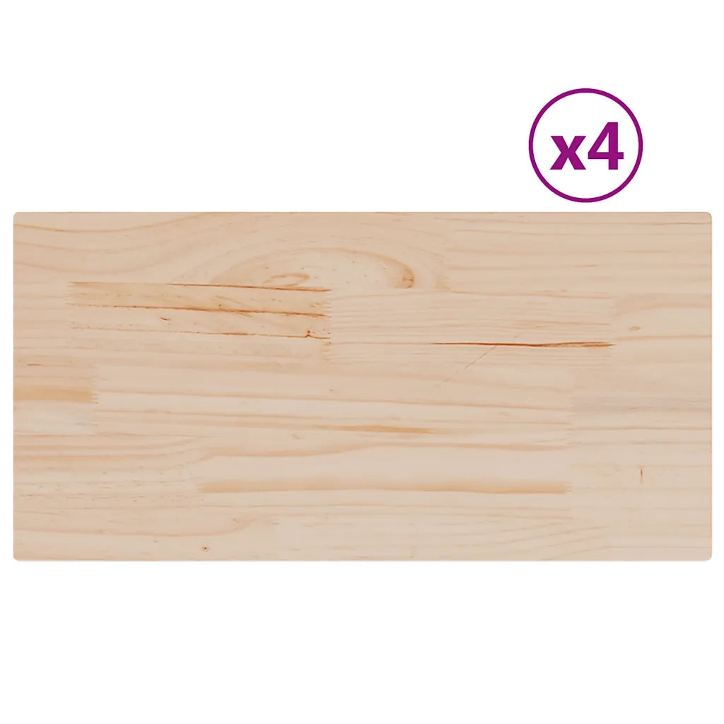 Piani Tavolo | Superficie Tavolo | Piano Scrivania 4 pz 90x45x2,5 cm Rettangolare Legno Massello Pino