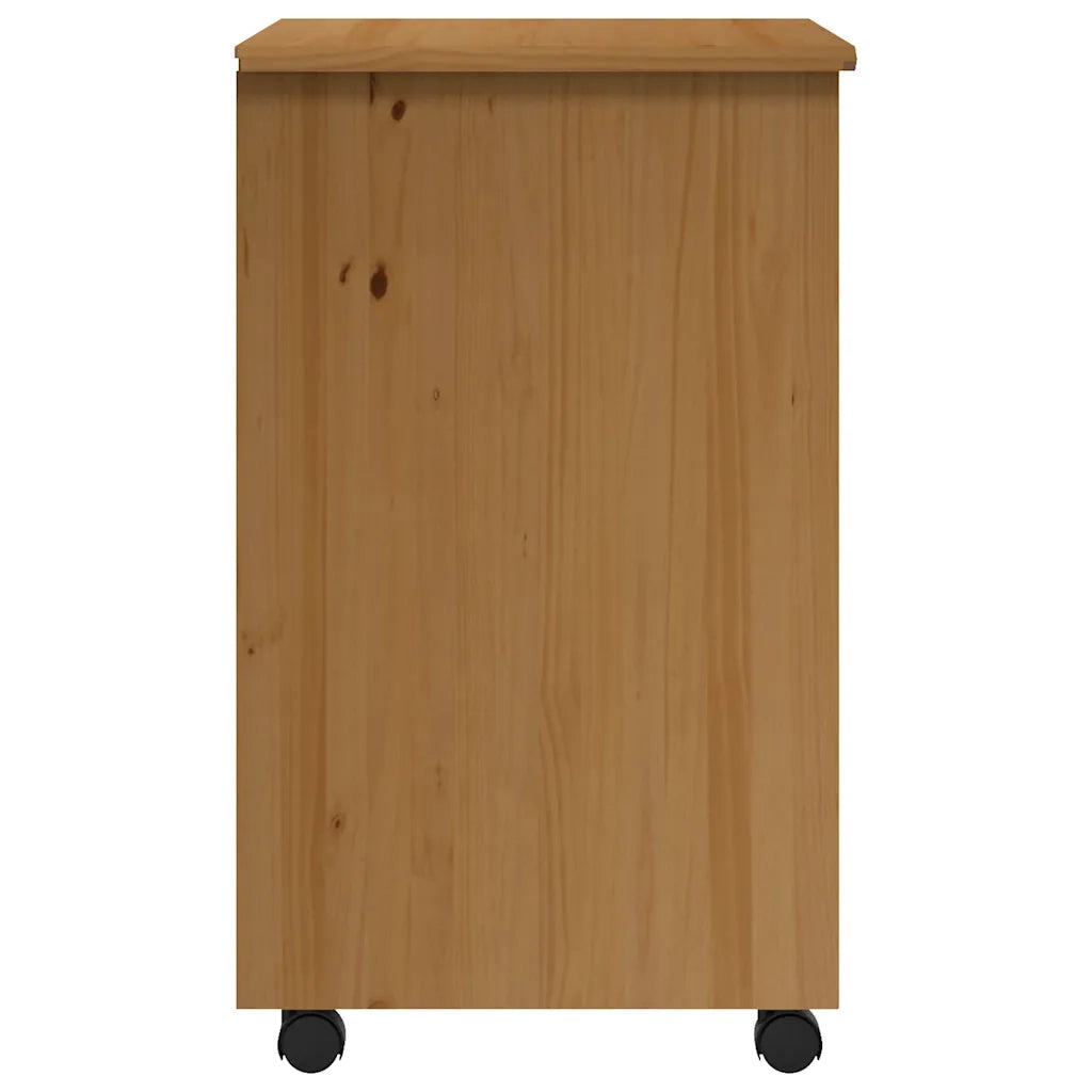 Armadietto Rotante con Cassetti MOSS ambra Legno Massello Pino 355891