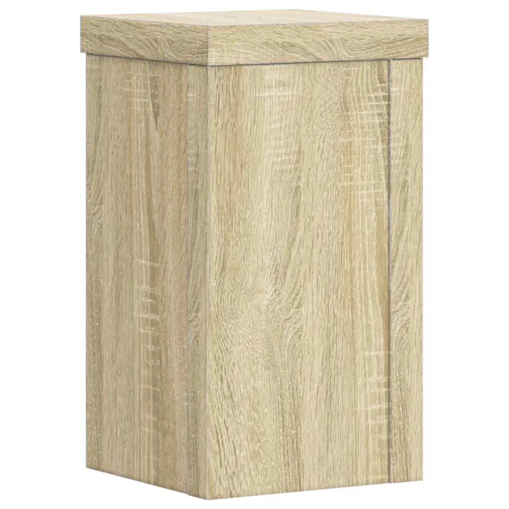 Supporti per piante | Sostegno per piante 2 pz Rovere 10x10x18 cm in Multistrato