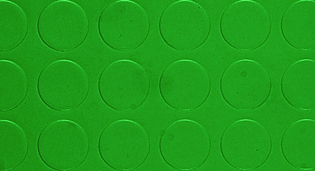 COPRIPAVIMENTO IN PVC BOLLATO VERDE Rt. Mtl 25x mt.1 h spess. mm.1,3 25.00 mq